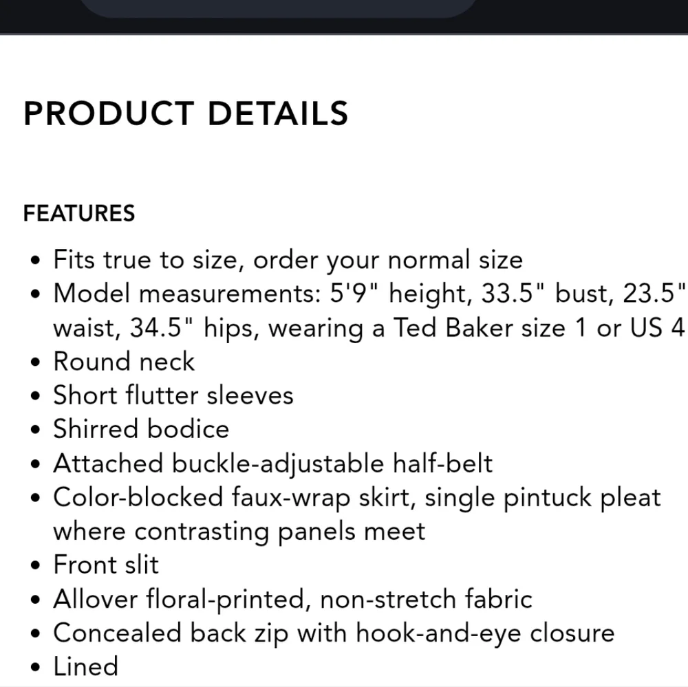 Ted Baker Floral Midi Dress in Burgundy and White - Picture 3 of 6